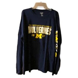 Michigan Long Sleeve Mens Shirt Size 2XL Blue Pull‎ Over ProEdge